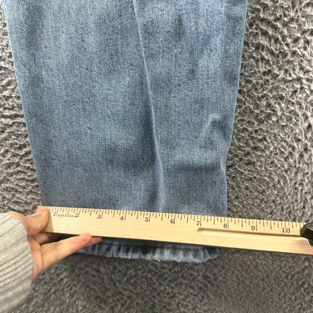 Levi's 550 Jeans Mens 34x36 Blue Cotton‎ Denim Straight Workwear Faded Stretch